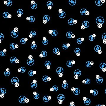 Line CD or DVD disk with screwdriver and wrench icon isolated seamless pattern イラスト素材