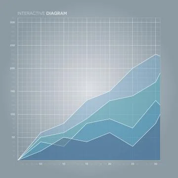 Line Chart. Diagram. Stock Illustration