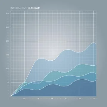 Line Chart. Diagram. Stock Illustration