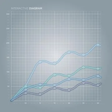 Line Chart. Diagram. Stock Illustration