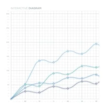 Line Chart. Diagram. Stock Illustration