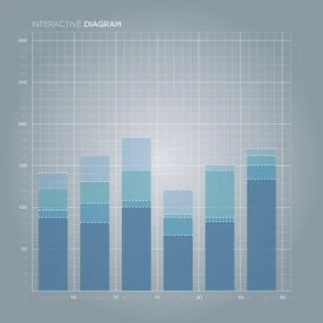 Line Chart. Diagram. Stock Illustration