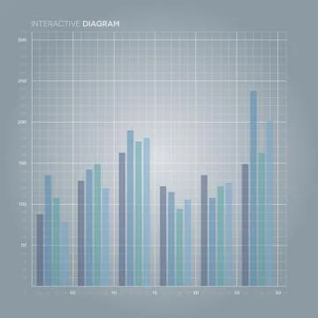 Line Chart. Diagram. Stock Illustration