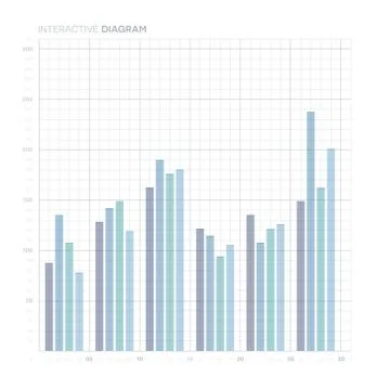 Line Chart. Diagram. Stock Illustration