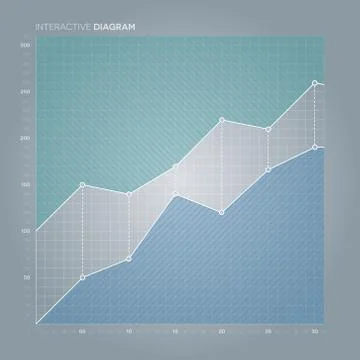 Line Chart. Diagram. Stock Illustration