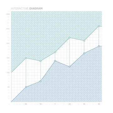 Line Chart. Diagram. Stock Illustration