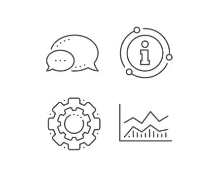 Line chart icon. Financial graph sign. Vector Stock Illustration