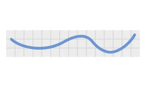 Line chart icon, flat style Stock Illustration