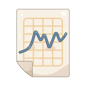 Line chart Stock Illustration