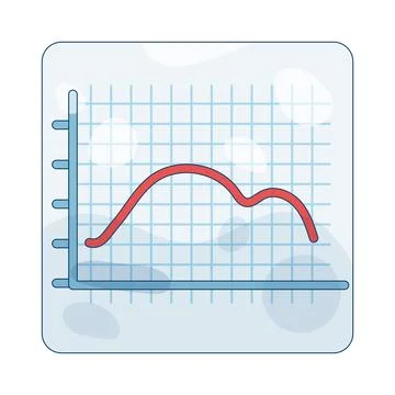 Line chart Stock Illustration