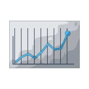 Line Chart illustration Illustration
