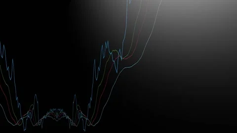 Line chart of online cryptocurrency trading on exchange market. Crypto exchange Stock Footage 150660056