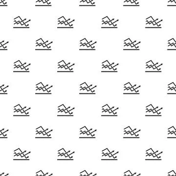 Line chart pattern repeat vector Illustrazione stock
