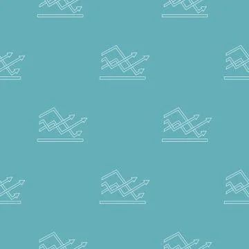 Line chart pattern seamless Stock Illustration
