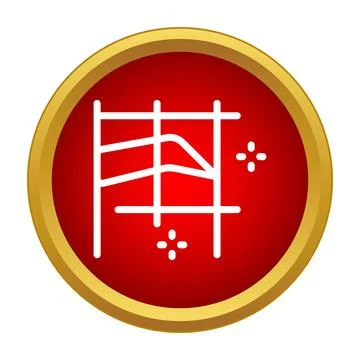 Line chart representing business data analysis and growth 库存插图