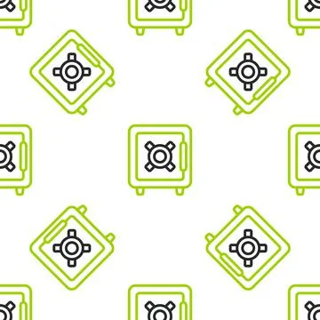 Line Check engine icon isolated seamless pattern on white background. Vector 스톡 일러스트