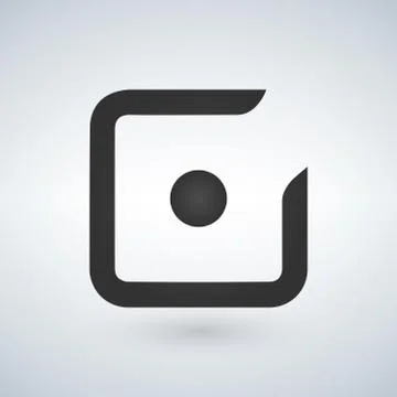 Line check mark or check box with dot icon . flat style vector illustration Stock Illustration