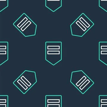 Line Chevron icon isolated seamless pattern on black background. Military b.. Stock Illustration