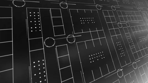 Line circle light technology background 4K LOOP colorless Video stock 103655157