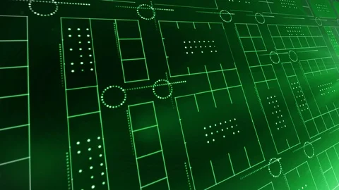 Line circle light technology background 4K LOOP green Stock Footage 103655510