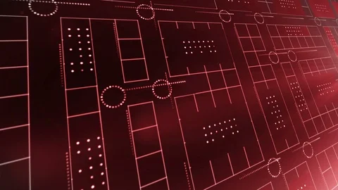 Line circle light technology background 4K LOOP red Video stock 103656077
