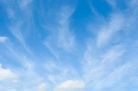 Line cloud in blue sky Stock Photos
