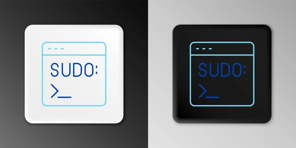 Line Code terminal icon isolated on grey background. Browser window with command Stock Illustration