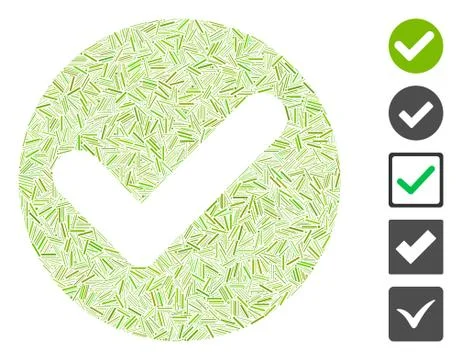 Line Collage Valid Stock Illustration