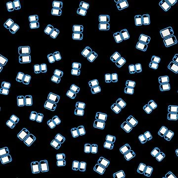 Line The commandments icon isolated seamless pattern on black background. Gods Illustrazione stock