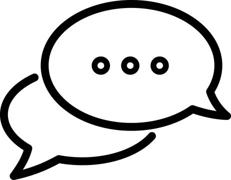 Line comment icon as chat symbol Stock Illustration
