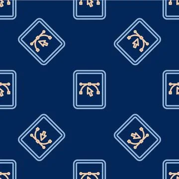 Line Computer display with vector design program icon isolated on isolated .. Stock Illustration