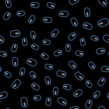 Line Computer mouse icon isolated seamless pattern on black background. Optical Stock Illustration