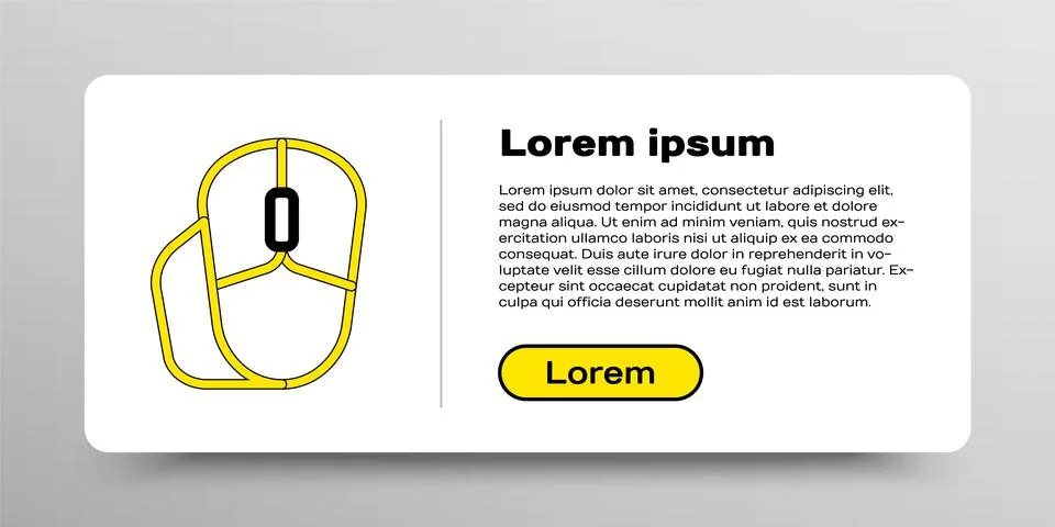 Line Computer mouse icon isolated on white background. Optical with wheel symbol イラスト素材