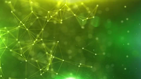 Line Connection Network Animation on Colorful Background - Tech Data Design Stock Footage 313365572