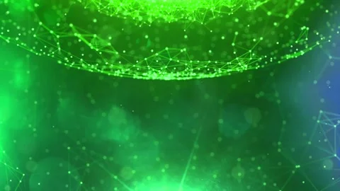 Line Connection Network Animation on Colorful Background - Tech Data Design Stock Footage 313365582