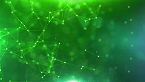 Line Connection Network Animation on Colorful Background - Tech Data Design Stock Footage 313365585