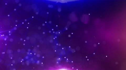 Line Connection Network Animation on Colorful Background - Tech Data Design Stock Footage 313365588