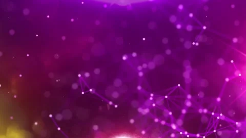 Line Connection Network Animation on Colorful Background - Tech Data Design Stock Footage 313365590