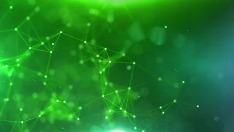 Line Connection Network Animation on Colorful Background - Tech Data Design Stock Footage 313365591