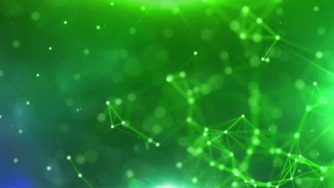 Line Connection Network Animation on Colorful Background - Tech Data Design Stock Footage 313365597