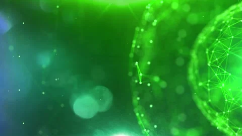Line Connection Network Animation on Colorful Background - Tech Data Design Stock Footage 313365607