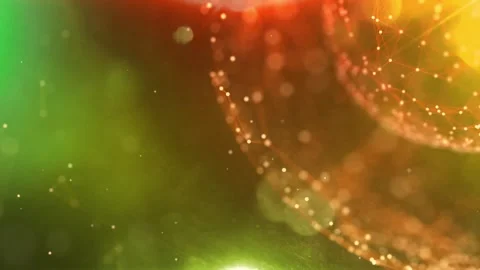 Line Connection Network Animation on Colorful Background - Tech Data Design Stock Footage 313365616
