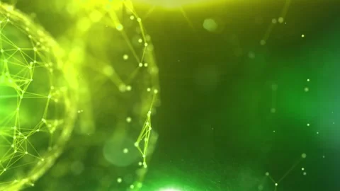 Line Connection Network Animation on Colorful Background - Tech Data Design Stock Footage 313365625