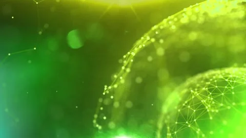 Line Connection Network Animation on Colorful Background - Tech Data Design Stock Footage 313365628