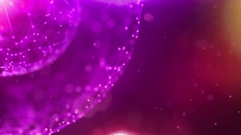 Line Connection Network Animation on Colorful Background - Tech Data Design Stock Footage 313365634