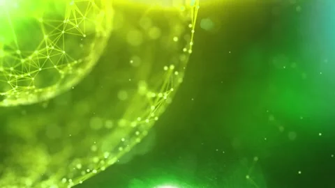Line Connection Network Animation on Colorful Background - Tech Data Design Stock Footage 313365635