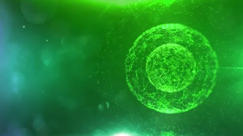 Line Connection Network Animation on Colorful Background - Tech Data Design Stock Footage 313365643