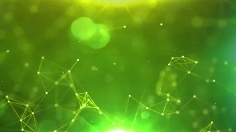 Line Connection Network Animation on Colorful Background - Tech Data Design Stock Footage 313365644