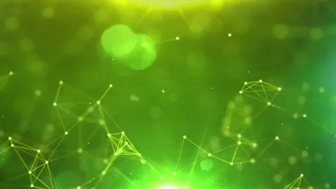 Line Connection Network Animation on Colorful Background - Tech Data Design Stock Footage 313365645