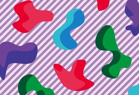Line cow abstract background Stock Illustration